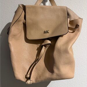 Michael Kors Beige Leather Backpack